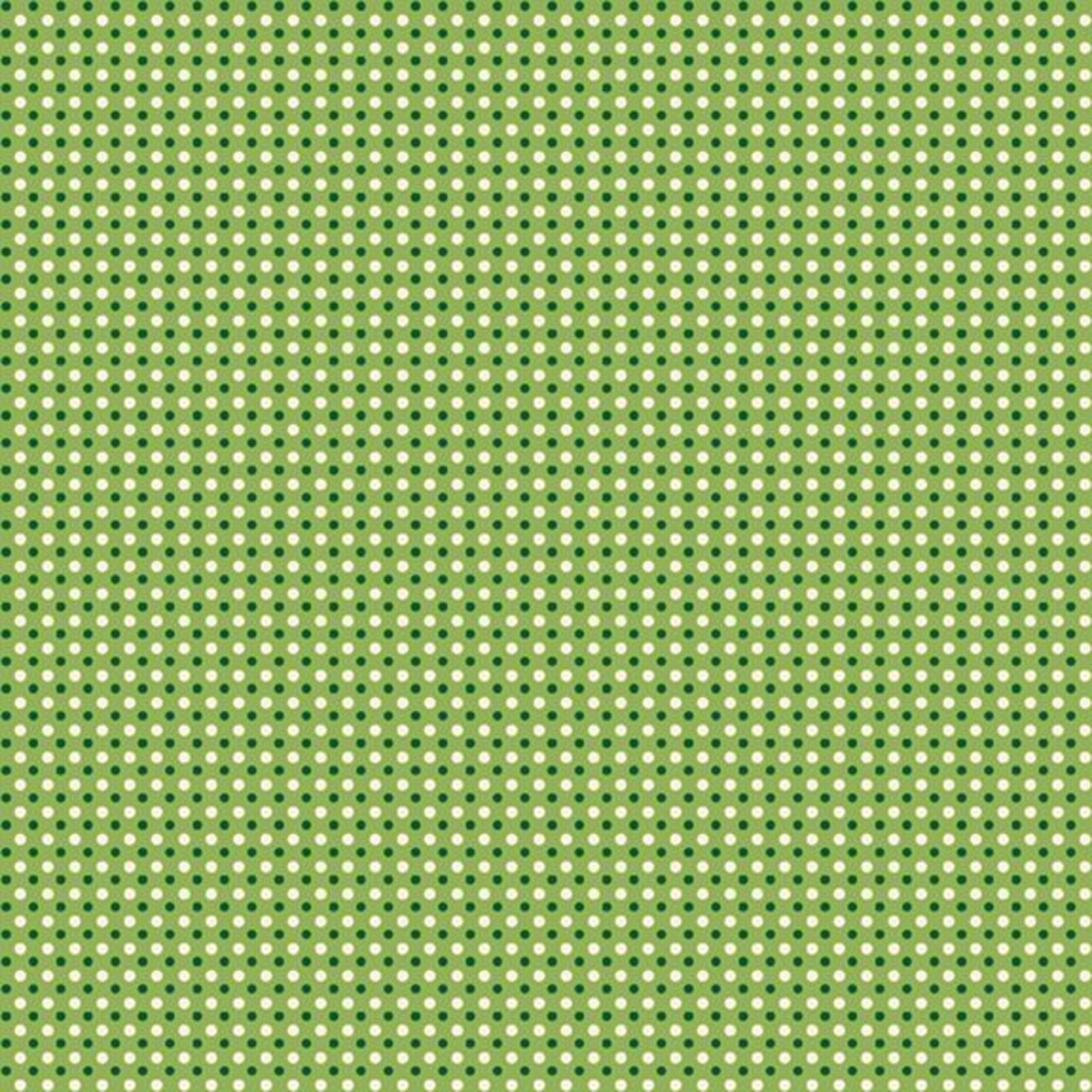 Fabric Marcus Green Dots Aunt Grace Goes Scrappy by the Quarter Yard R351536D